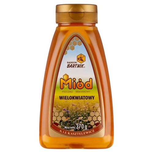 Miód pszczeli wielokwiatowy nektarowy Sądecki Bartnik 370 g