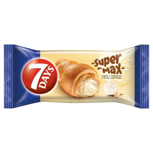 Croissant Super Max z nadzieniem waniliowym 7 Days 110 g