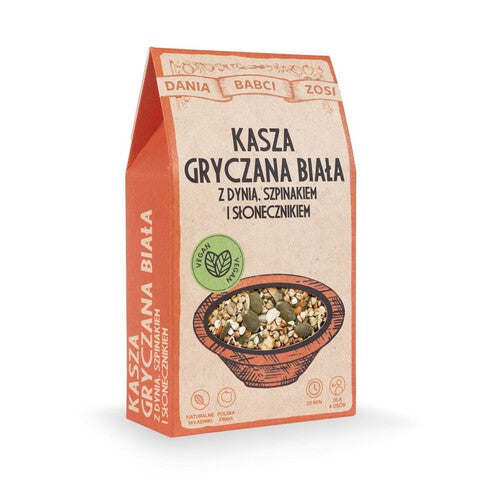 Kasza gryczana z dynią szpinakiem i słonecznikiem Dania Babci Zosi 2 x 125 g