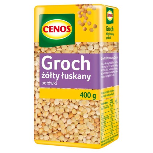 Groch żółty łuskany połówki Cenos 500 g