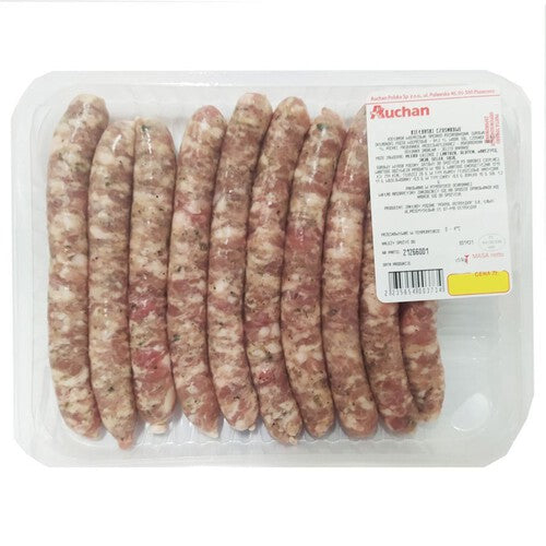Kiełbaski czosnkowe Auchan na wagę ok. 300 g