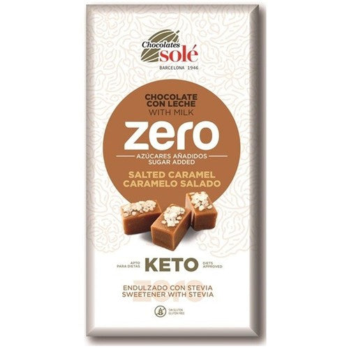 KETO Czekolada mleczna bez dodatku cukru słony karmel  Sole 100 g