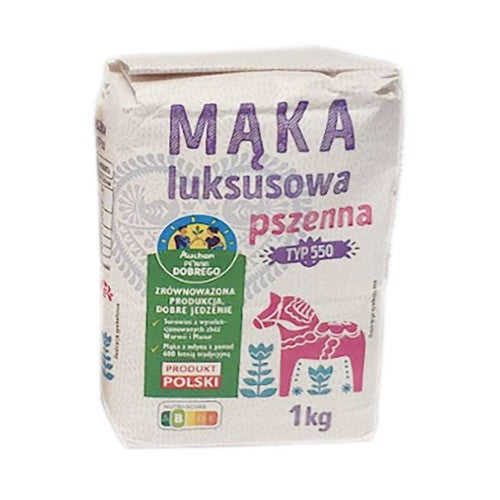 Mąka luksusowa pszenna typ 550 Auchan 1 kg