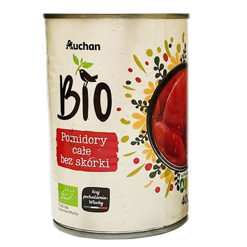 BIO Pomidory całe Auchan 400 g