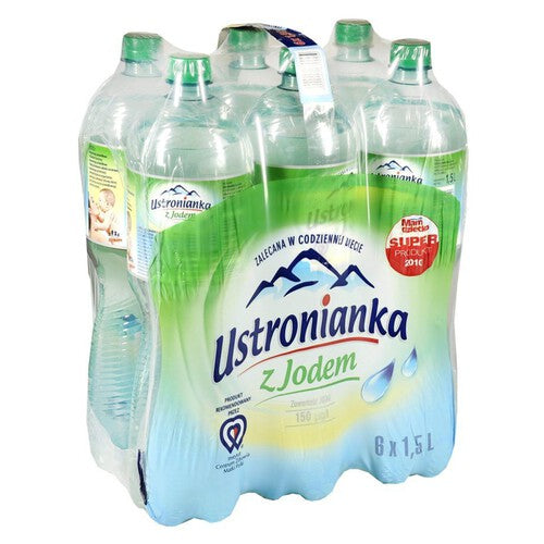 Woda mineralna lekko gazowana z jodem Ustronianka 6 x 1,5 l