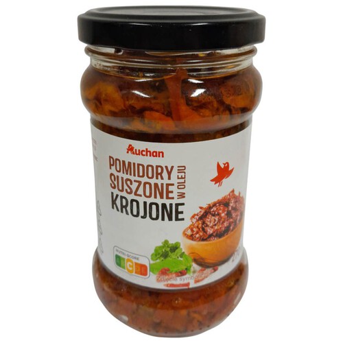 Pomidory suszone w oleju krojone Auchan 150 g