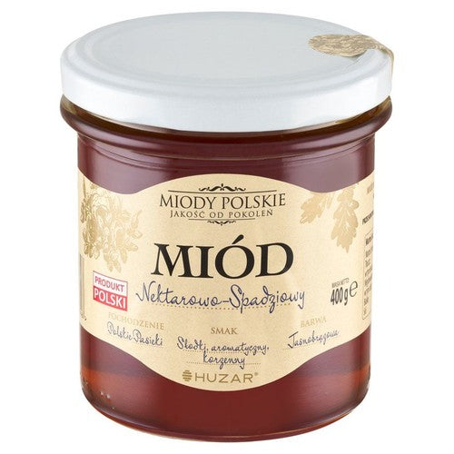 Miód nektarowo - spadziowy Huzar 400 g