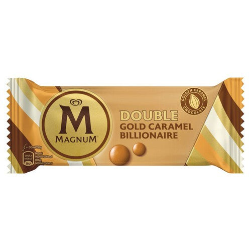 Lody Double gold caramel i billionaire Magnum 85 ml