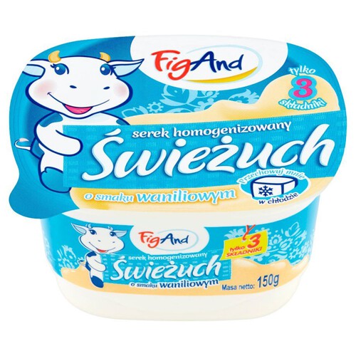 Świeżuch serek homogenizowany o smaku waniliowym Fig And 150 g