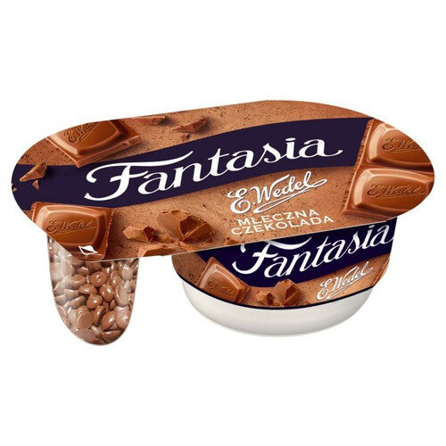 Fantasia Jogurt kremowy z kawałkami czekolady mlecznej Danone 104 g