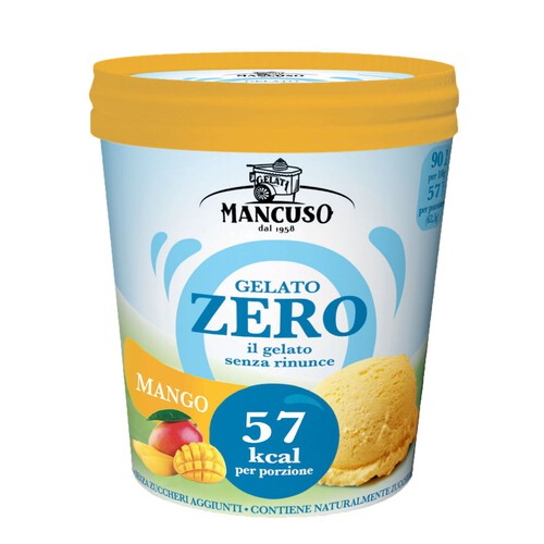 Lody Mango bez dodatku cukru Mancuso 400 ml