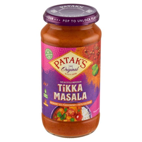 Kremowy sos pomidorowy Tikka  Masala Patak's 450 g