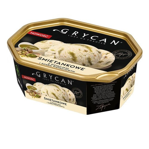 Lody śmietankowe z pistacjami i sosem pistacjowym Grycan 900 ml