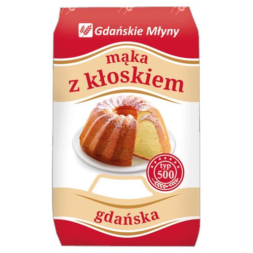 Mąka z kłoskiem gdańska typ 500 Gdańskie Młyny 1 kg