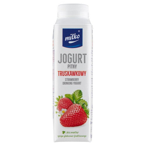 Jogurt pitny truskawkowy Milko 330 ml