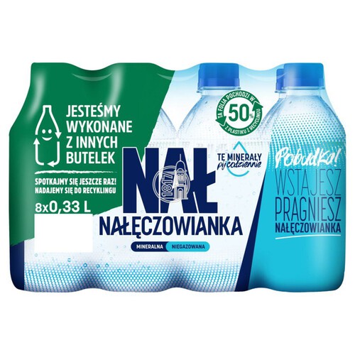 Woda mineralna niegazowana Nałęczowianka 8 x 330 ml