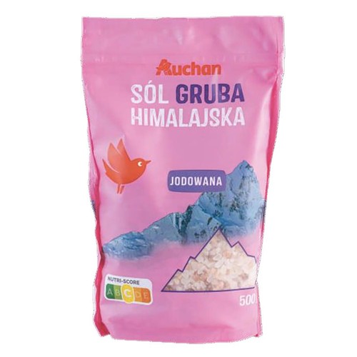 Sól gruba himalajska jodowana Auchan 500 g