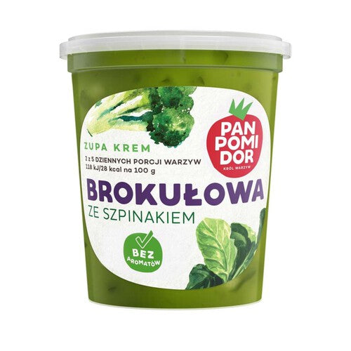 Zupa krem brokułowa ze szpinakiem   Pan Pomidor 400 g