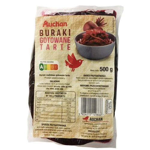 Buraki gotowane tarte  Auchan 500 g