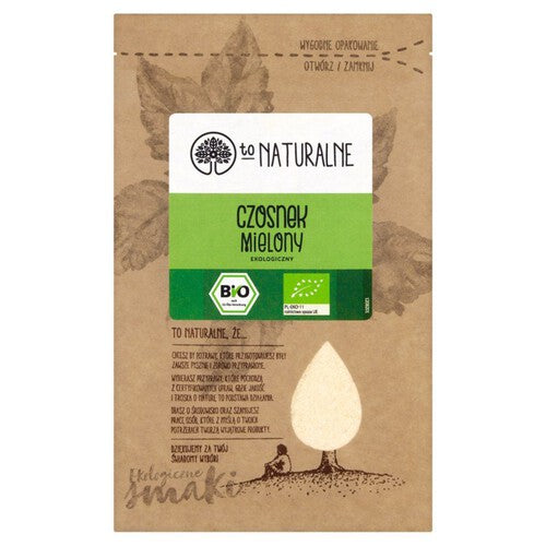 Ekologiczny czosnek mielony To Naturalne 15 g