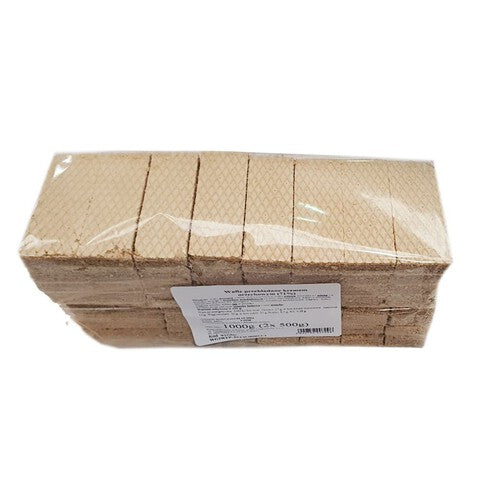 Wafle przekładane kremem orzechowym Auchan 2 x 500 g