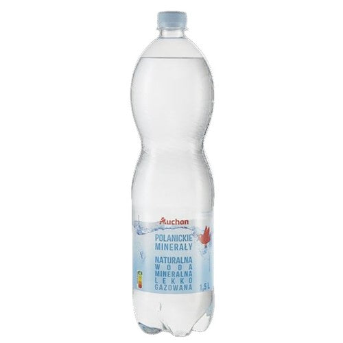 Woda mineralna lekko gazowana Auchan 1,5 l