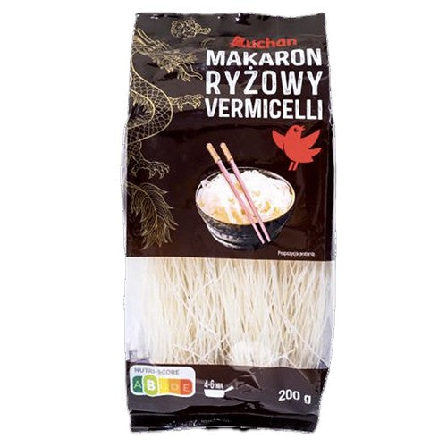 Makaron ryżowy w formie cienkich nitek Auchan 200 g