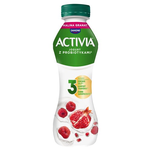 Jogurt pitny o smaku granatu i maliny Activia 280 g