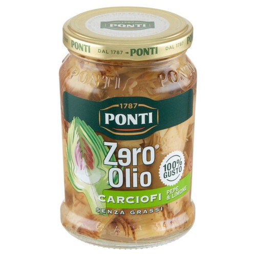 Karczochy z pieprzem i cytryną w zalewie Ponti 170 g