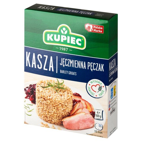 Kasza Jęczmienna Pęczak Kupiec 4 x 100 g